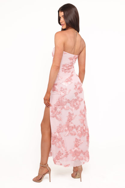 Adriel Strapless Maxi Dress - Pink