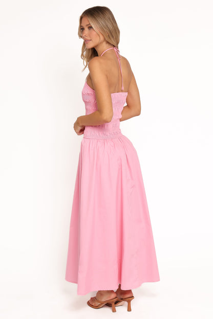 Aradia Halter Maxi Dress - Pink