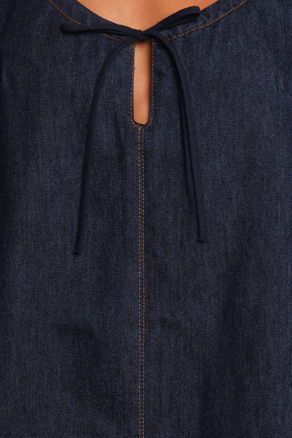 Azen Mini Dress - Dark Denim