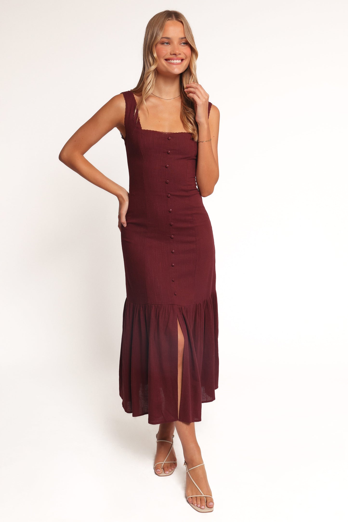 Brisa Maxi Dress - Cherry