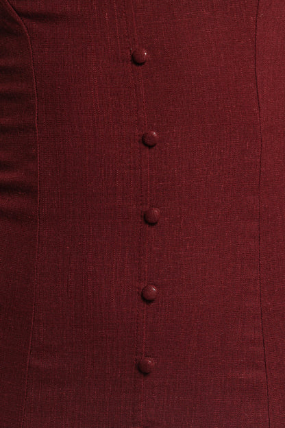Brisa Maxi Dress - Cherry