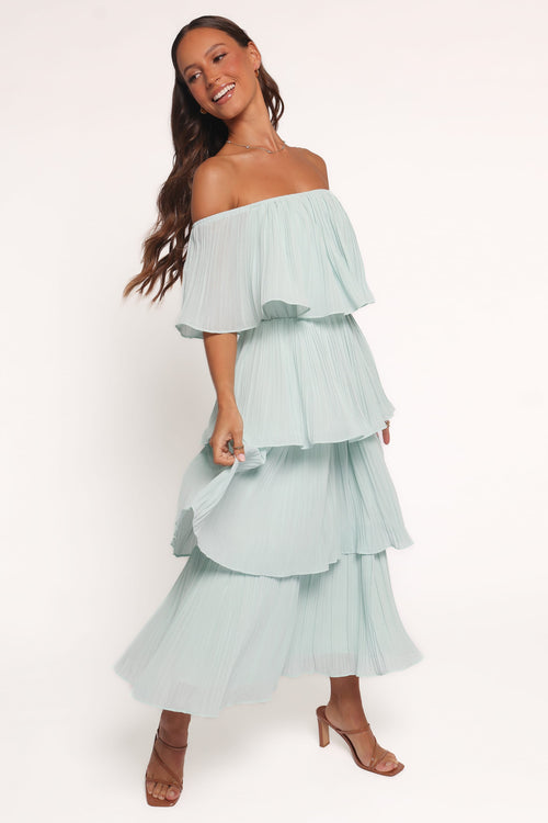 Caecilia Strapless Maxi Dress - Mint