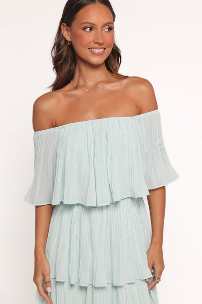 Caecilia Strapless Maxi Dress - Mint