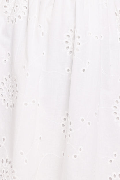 Camila Open Back Mini Dress - White
