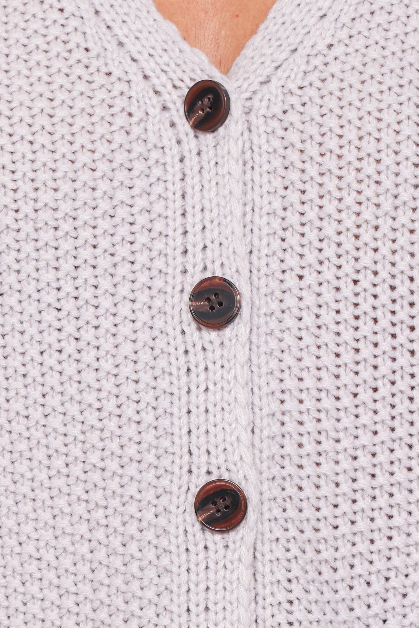 Arcadia Floral Cardigan - Light Grey