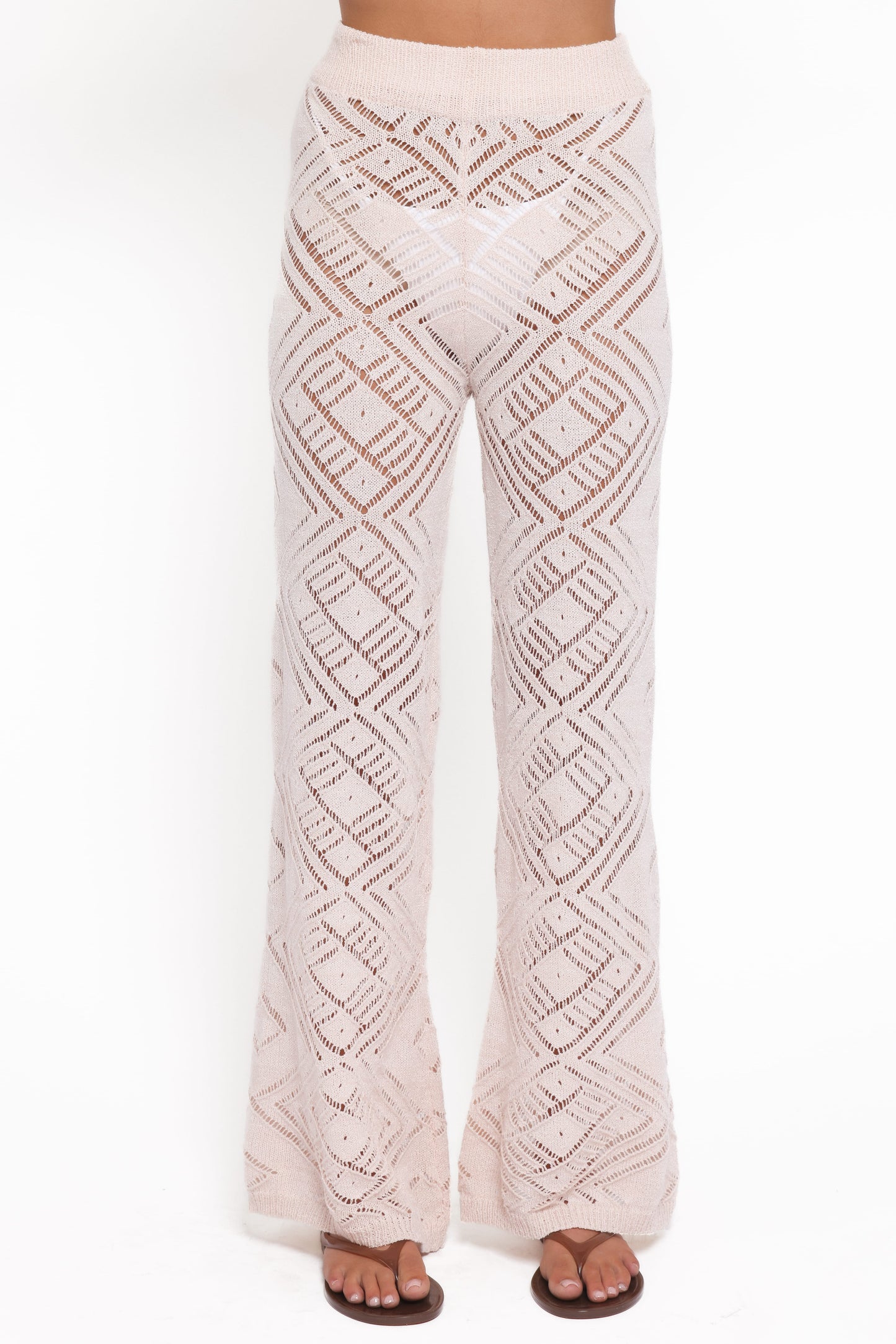 Briony Knit Pant Set - Cream
