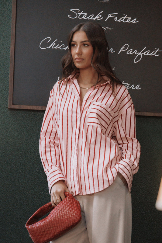 Adam Stripe Shirt - Pink