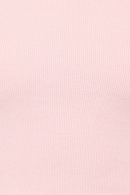 Ari Ribbed Tank Top - Petal Pink